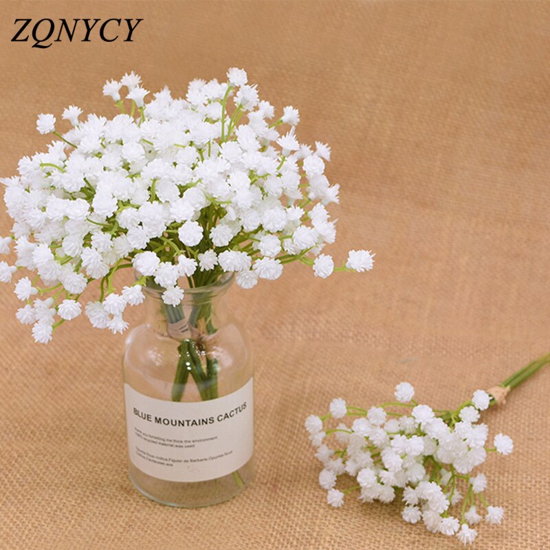 White Gypsophila Fake Silk Artificial Bunch Flower  Table Art Decor 20/50X #HD3 