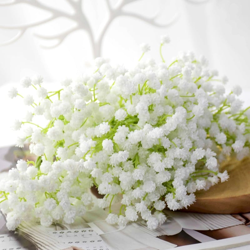 White Gypsophila Artificial Flowers - GoTulips